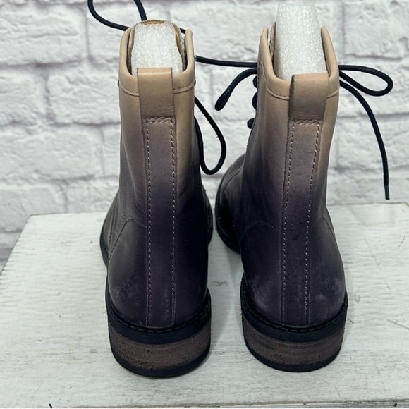 Lucky Brand LK-November Ombre Cream and Purple Leather Boots - Picture 9 of 13